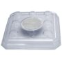 Square Plant Saucer – Clear – 8″